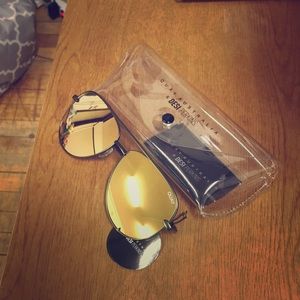 Green and Gold Quay High Key Sunglasses